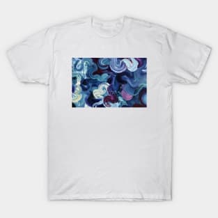 Abctract blue T-Shirt